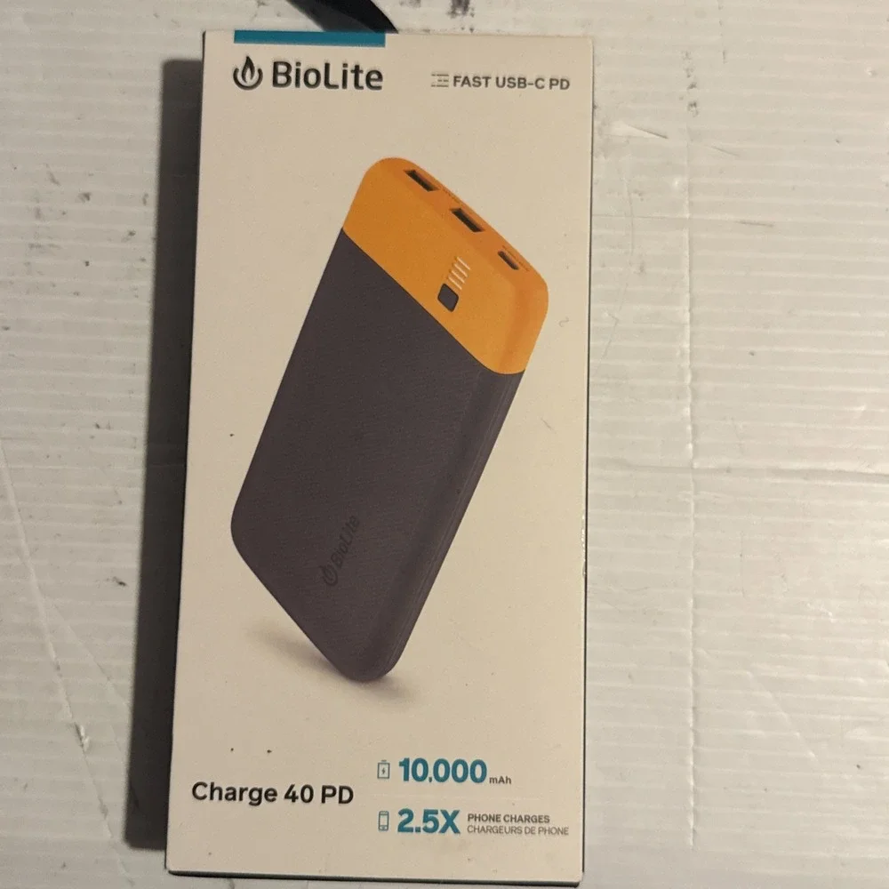BIOLITE CHARGE 40 PD FAST USB-C PD 10,000 mAh Brand New Sealed